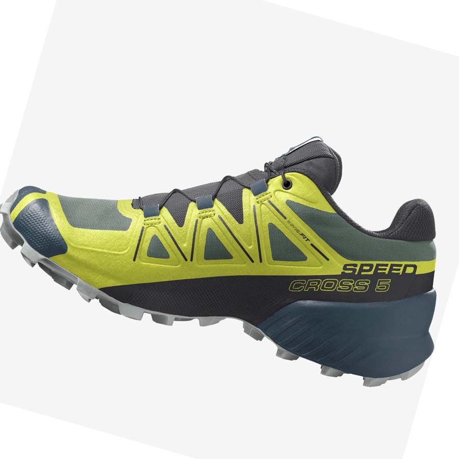 Salomon SPEEDCROSS 5 Trail Futócipő Férfi Sárga Fekete | HU 2113RVD